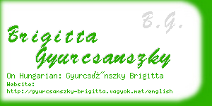 brigitta gyurcsanszky business card